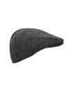 Made in UK Timeless classic Harris Tweed Oakmoor Flat Cap Color Gun Metal